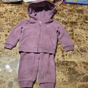 Ralph Lauren Purple Toddler Hoodie